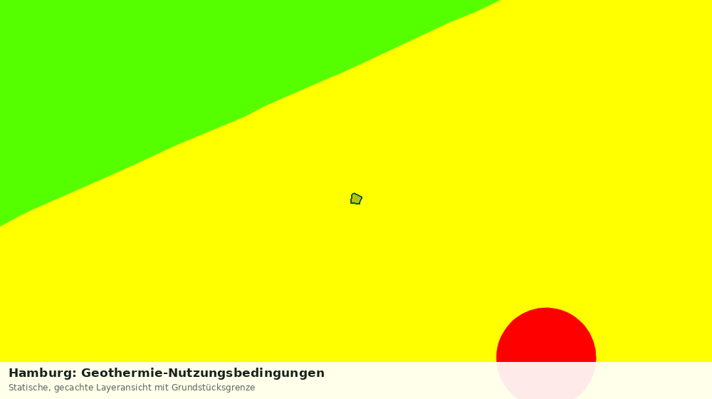 Statische Kartenansicht: Hamburg: Geothermie-Nutzungsbedingungen