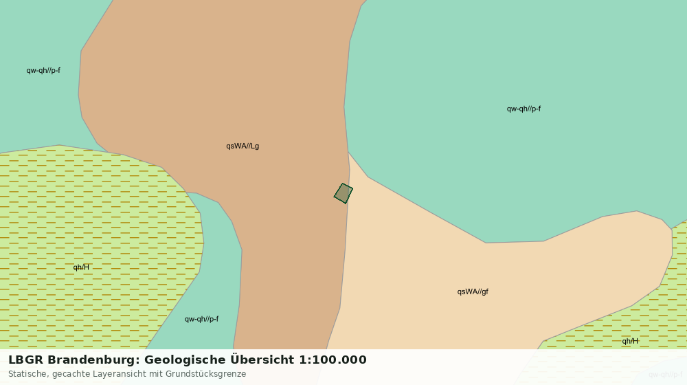 Statische Kartenansicht: LBGR Brandenburg: Geologische Übersicht 1:100.000