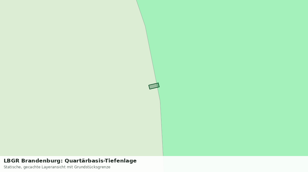 Statische Kartenansicht: LBGR Brandenburg: Quartärbasis-Tiefenlage