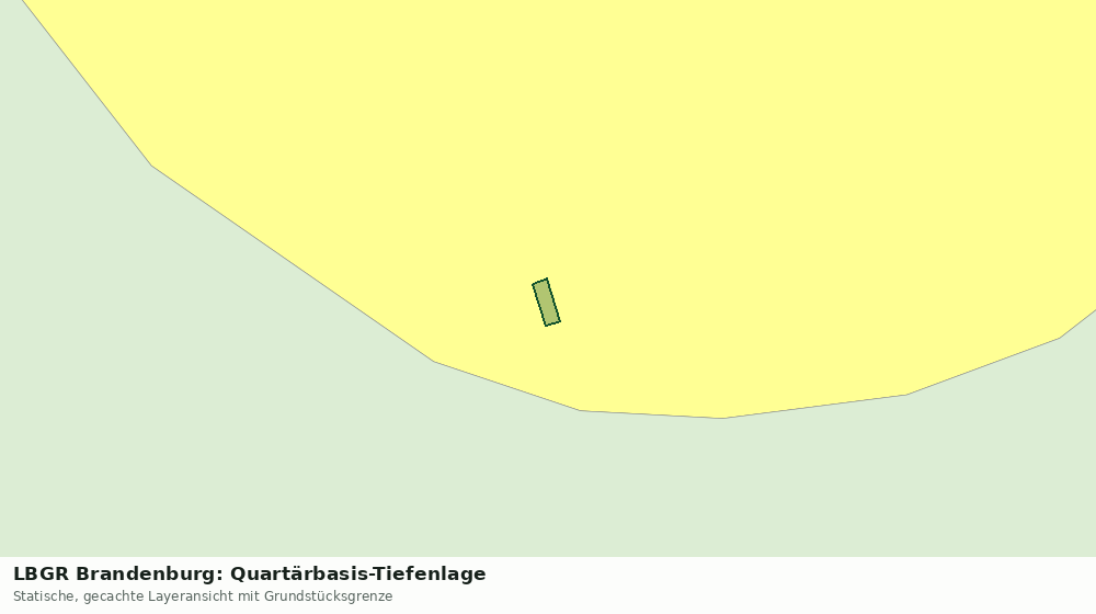 Statische Kartenansicht: LBGR Brandenburg: Quartärbasis-Tiefenlage