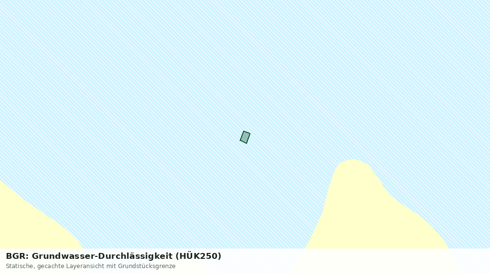 Statische Kartenansicht: BGR: Grundwasser-Durchlässigkeit (HÜK250)