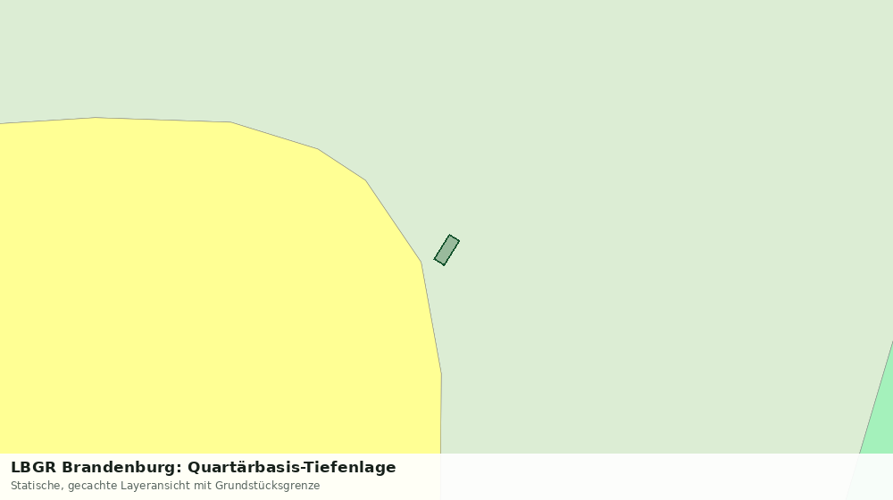 Statische Kartenansicht: LBGR Brandenburg: Quartärbasis-Tiefenlage