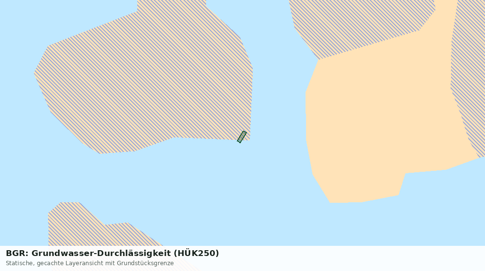 Statische Kartenansicht: BGR: Grundwasser-Durchlässigkeit (HÜK250)