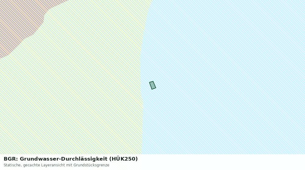 Statische Kartenansicht: BGR: Grundwasser-Durchlässigkeit (HÜK250)