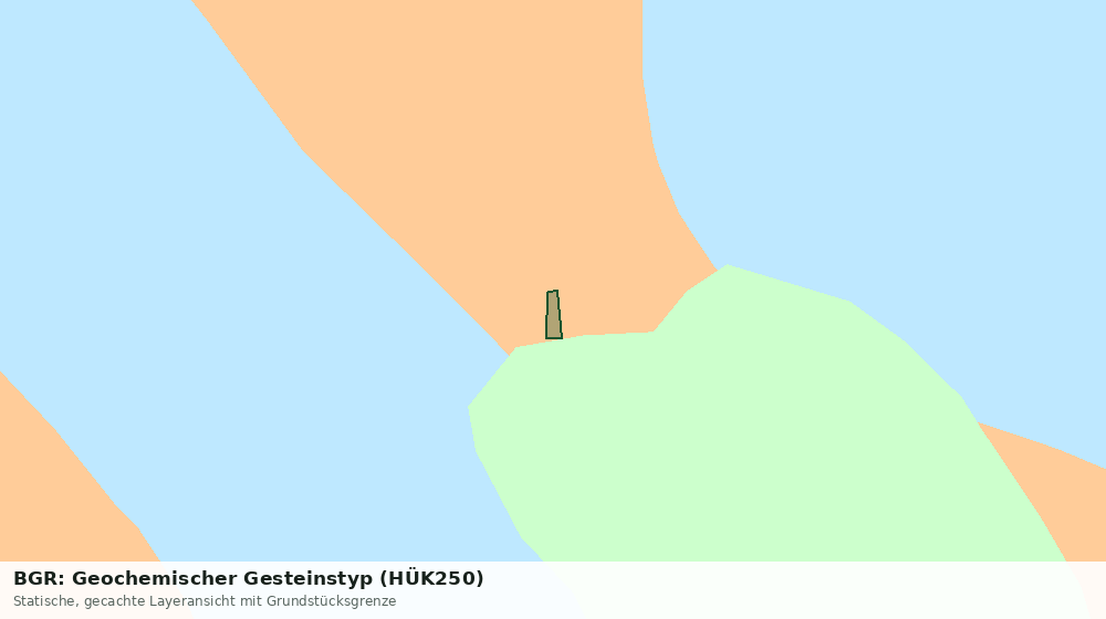 Statische Kartenansicht: BGR: Geochemischer Gesteinstyp (HÜK250)