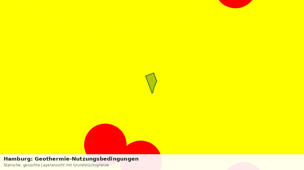 Statische Kartenansicht: Hamburg: Geothermie-Nutzungsbedingungen