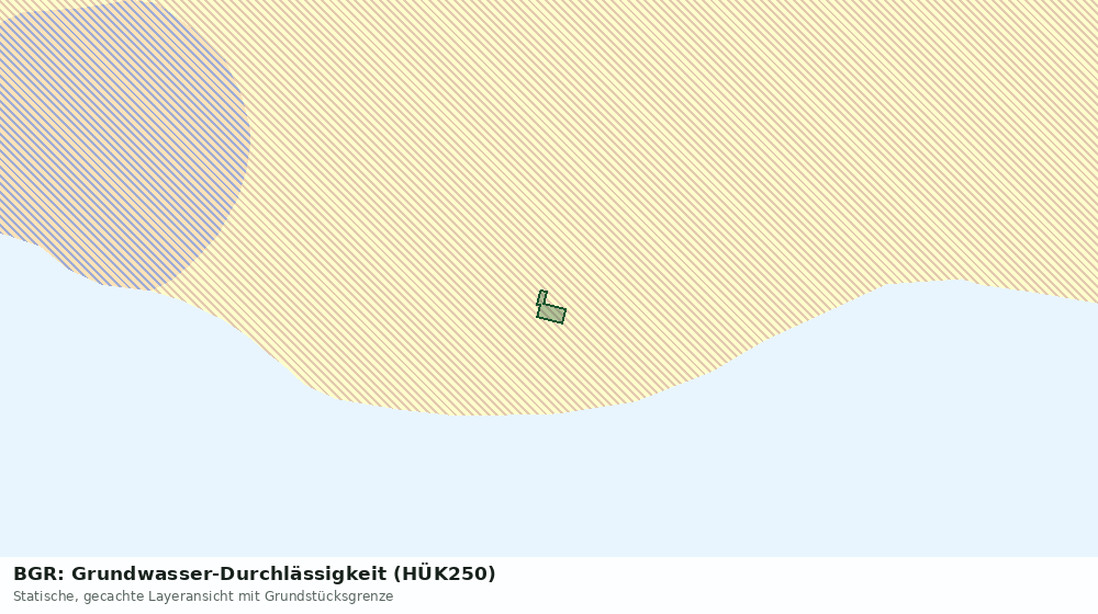 Statische Kartenansicht: BGR: Grundwasser-Durchlässigkeit (HÜK250)