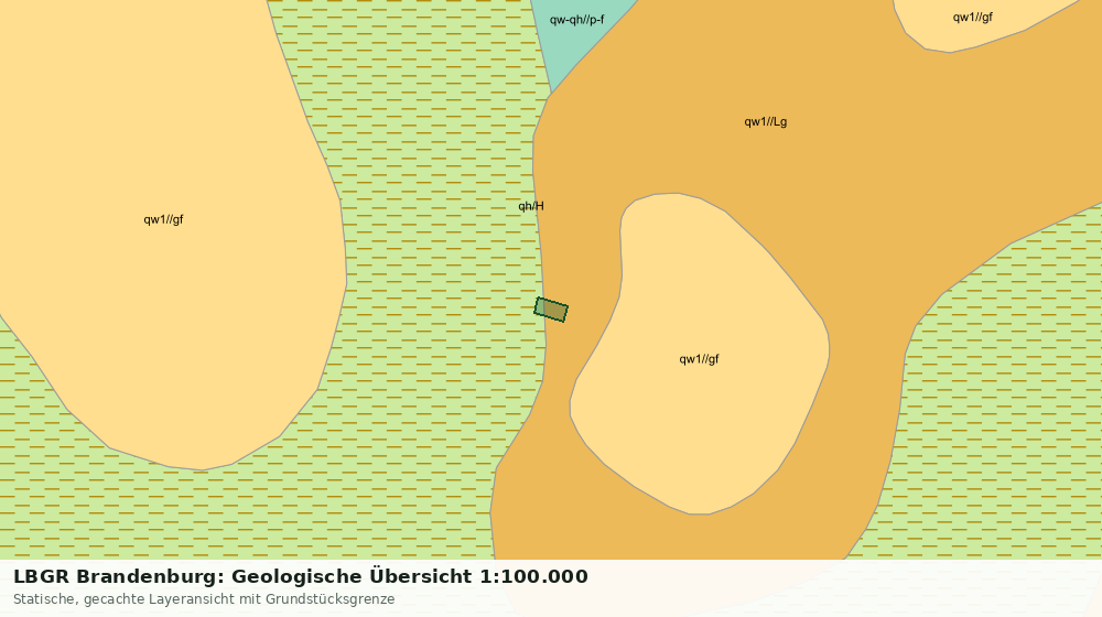 Statische Kartenansicht: LBGR Brandenburg: Geologische Übersicht 1:100.000