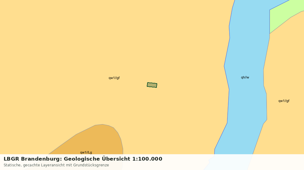 Statische Kartenansicht: LBGR Brandenburg: Geologische Übersicht 1:100.000