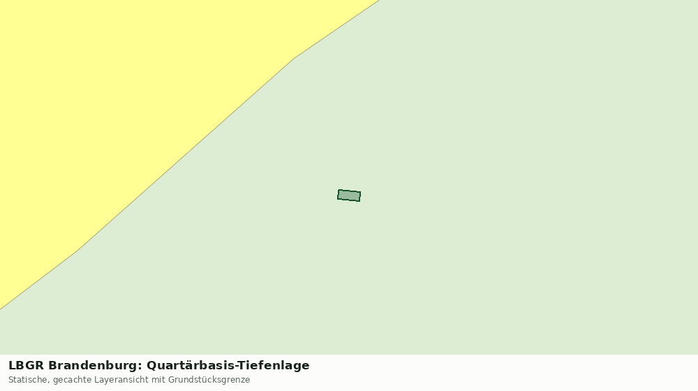 Statische Kartenansicht: LBGR Brandenburg: Quartärbasis-Tiefenlage