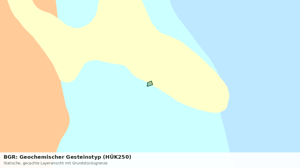 Statische Kartenansicht: BGR: Geochemischer Gesteinstyp (HÜK250)