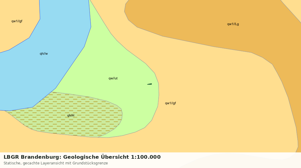 Statische Kartenansicht: LBGR Brandenburg: Geologische Übersicht 1:100.000