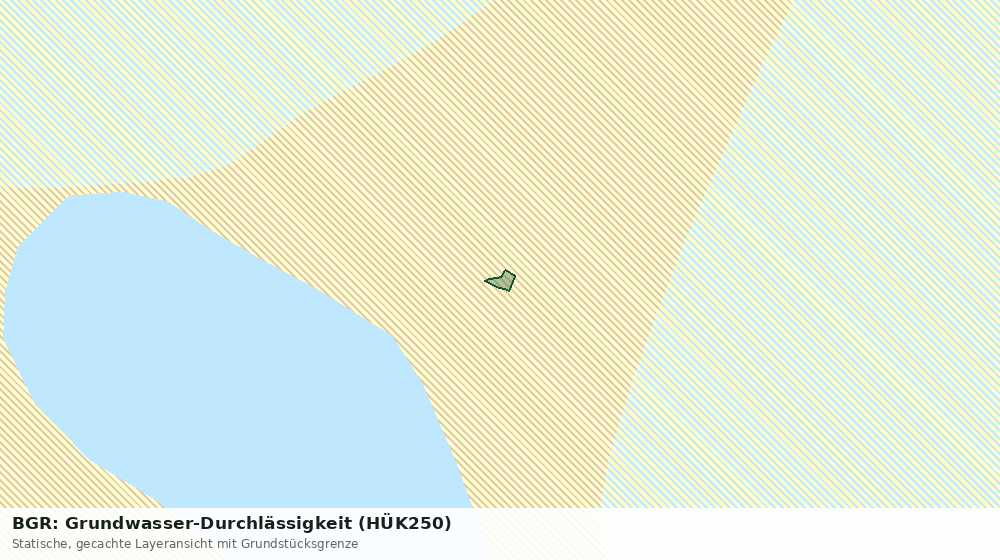 Statische Kartenansicht: BGR: Grundwasser-Durchlässigkeit (HÜK250)