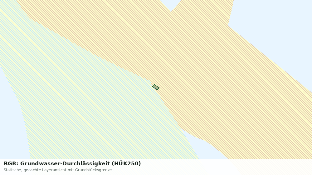 Statische Kartenansicht: BGR: Grundwasser-Durchlässigkeit (HÜK250)