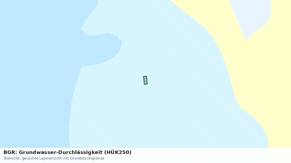 Statische Kartenansicht: BGR: Grundwasser-Durchlässigkeit (HÜK250)