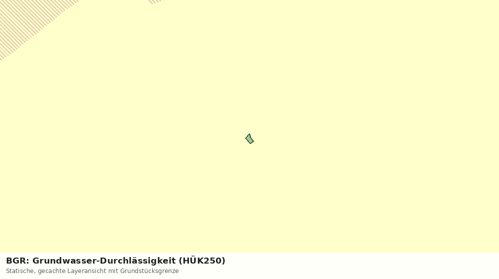 Statische Kartenansicht: BGR: Grundwasser-Durchlässigkeit (HÜK250)