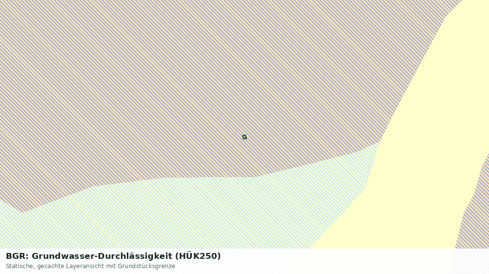 Statische Kartenansicht: BGR: Grundwasser-Durchlässigkeit (HÜK250)