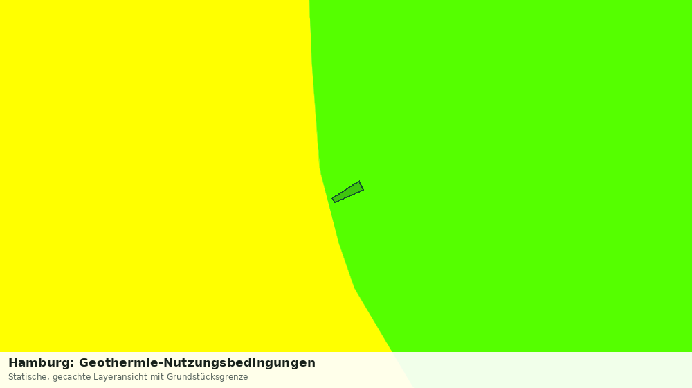 Statische Kartenansicht: Hamburg: Geothermie-Nutzungsbedingungen