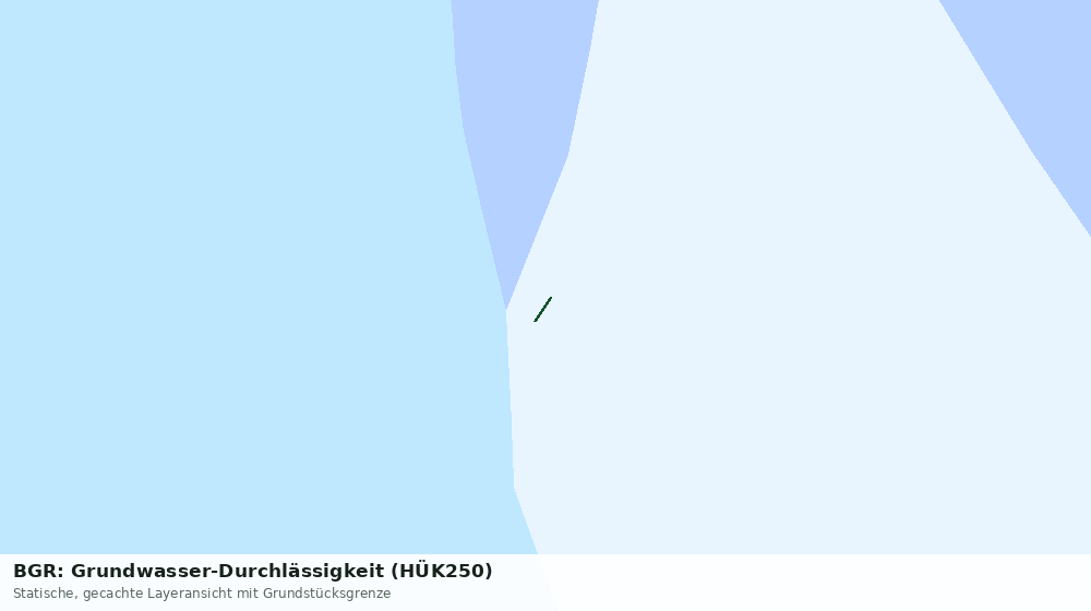 Statische Kartenansicht: BGR: Grundwasser-Durchlässigkeit (HÜK250)