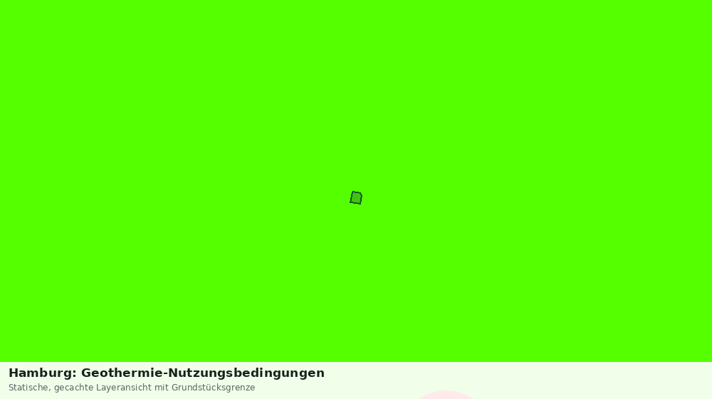 Statische Kartenansicht: Hamburg: Geothermie-Nutzungsbedingungen