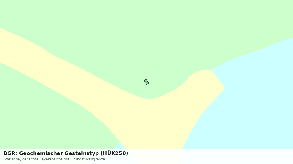 Statische Kartenansicht: BGR: Geochemischer Gesteinstyp (HÜK250)