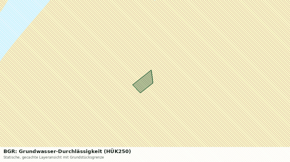 Statische Kartenansicht: BGR: Grundwasser-Durchlässigkeit (HÜK250)