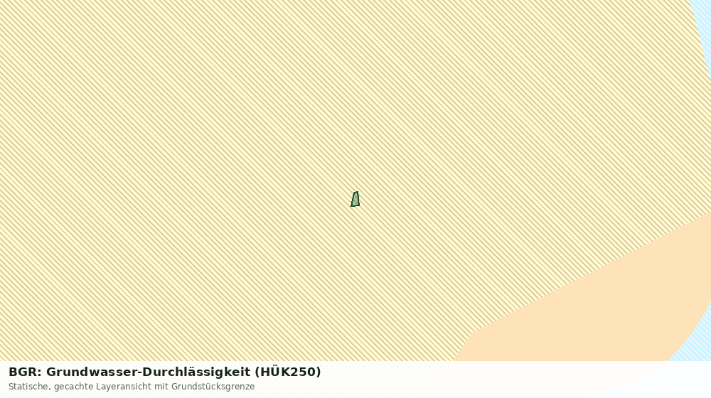 Statische Kartenansicht: BGR: Grundwasser-Durchlässigkeit (HÜK250)