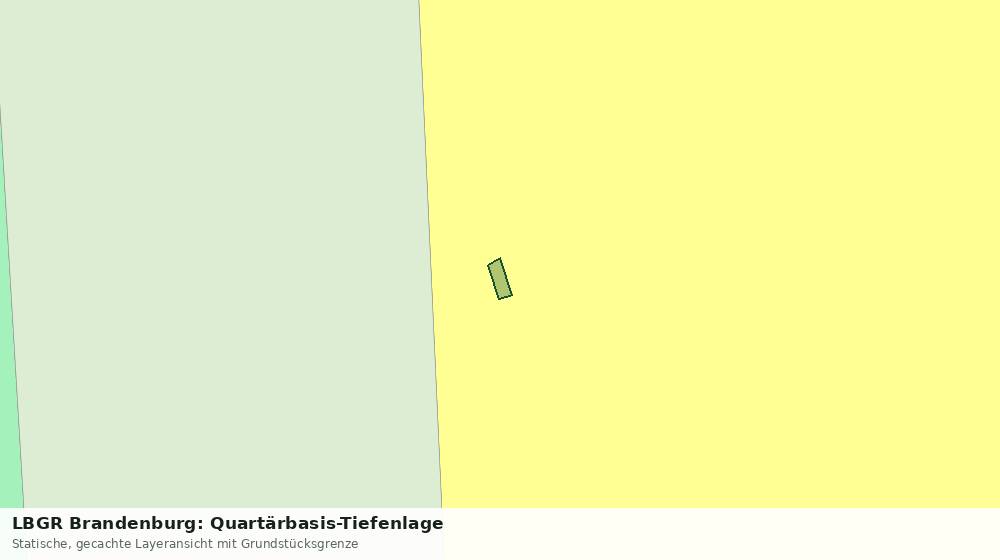 Statische Kartenansicht: LBGR Brandenburg: Quartärbasis-Tiefenlage