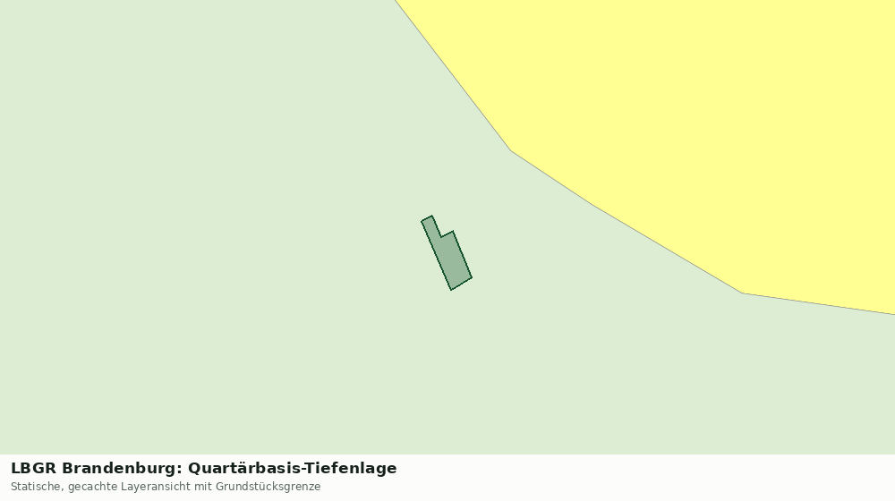 Statische Kartenansicht: LBGR Brandenburg: Quartärbasis-Tiefenlage