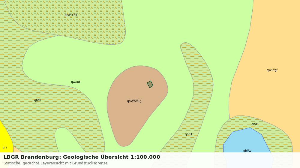 Statische Kartenansicht: LBGR Brandenburg: Geologische Übersicht 1:100.000