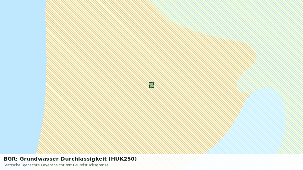 Statische Kartenansicht: BGR: Grundwasser-Durchlässigkeit (HÜK250)
