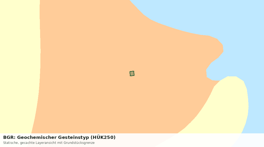 Statische Kartenansicht: BGR: Geochemischer Gesteinstyp (HÜK250)