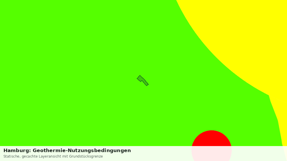 Statische Kartenansicht: Hamburg: Geothermie-Nutzungsbedingungen