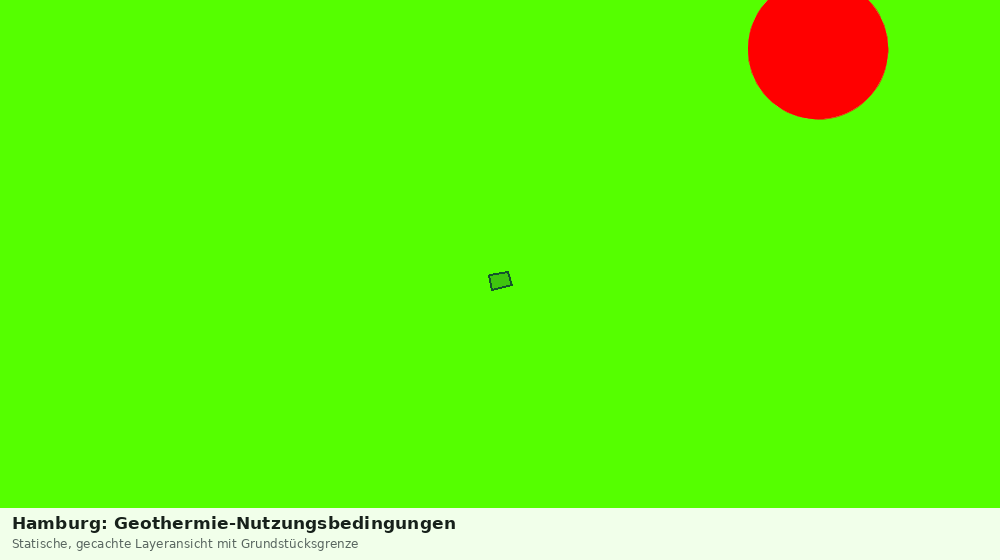 Statische Kartenansicht: Hamburg: Geothermie-Nutzungsbedingungen