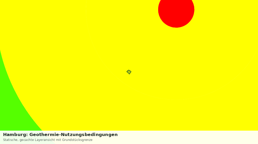 Statische Kartenansicht: Hamburg: Geothermie-Nutzungsbedingungen