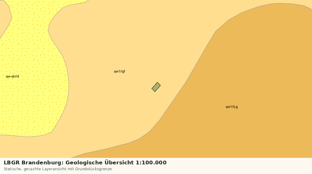 Statische Kartenansicht: LBGR Brandenburg: Geologische Übersicht 1:100.000