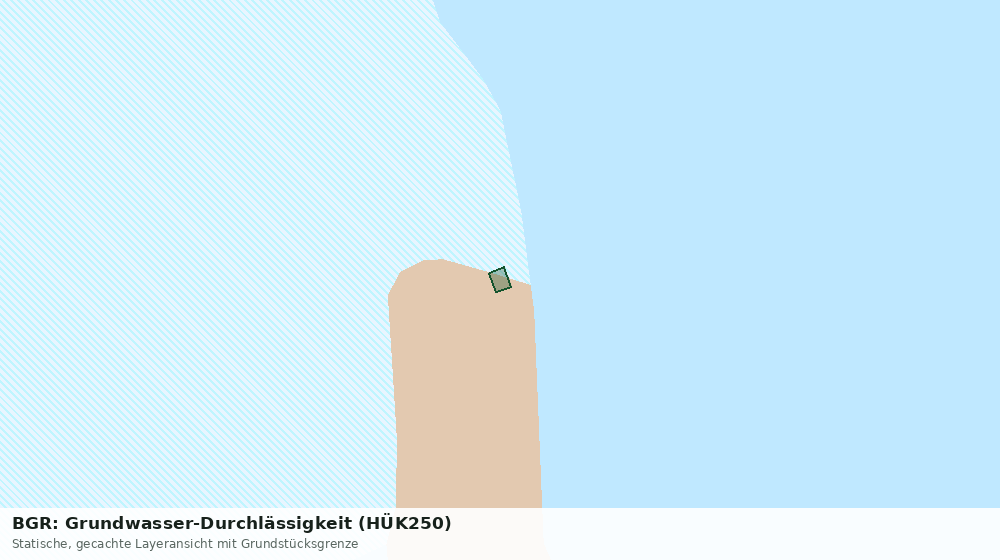 Statische Kartenansicht: BGR: Grundwasser-Durchlässigkeit (HÜK250)