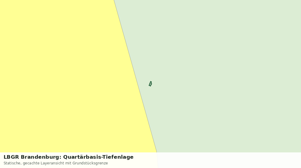 Statische Kartenansicht: LBGR Brandenburg: Quartärbasis-Tiefenlage