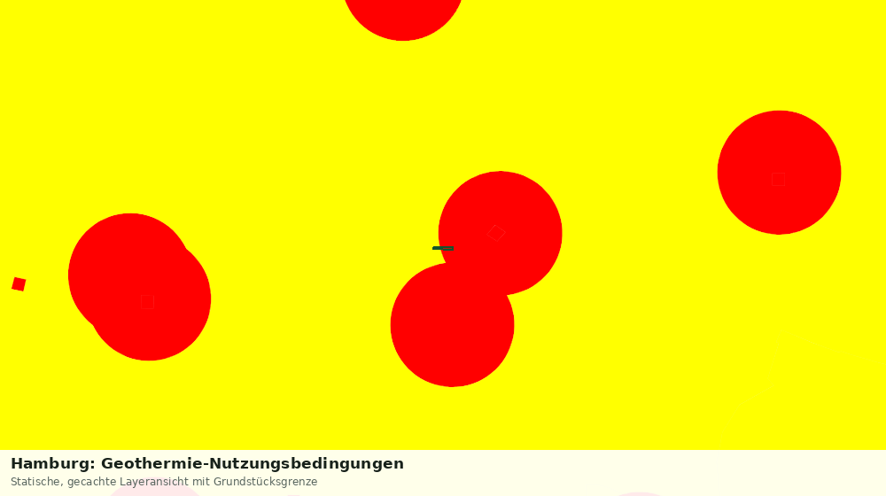 Statische Kartenansicht: Hamburg: Geothermie-Nutzungsbedingungen