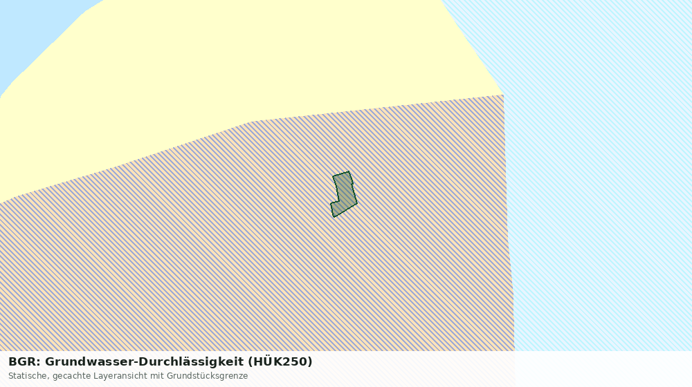 Statische Kartenansicht: BGR: Grundwasser-Durchlässigkeit (HÜK250)