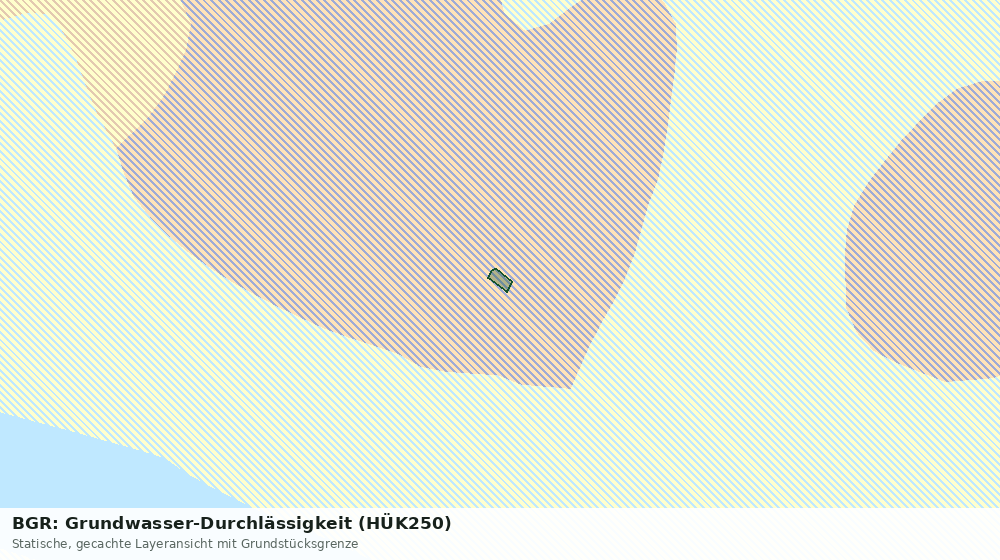 Statische Kartenansicht: BGR: Grundwasser-Durchlässigkeit (HÜK250)
