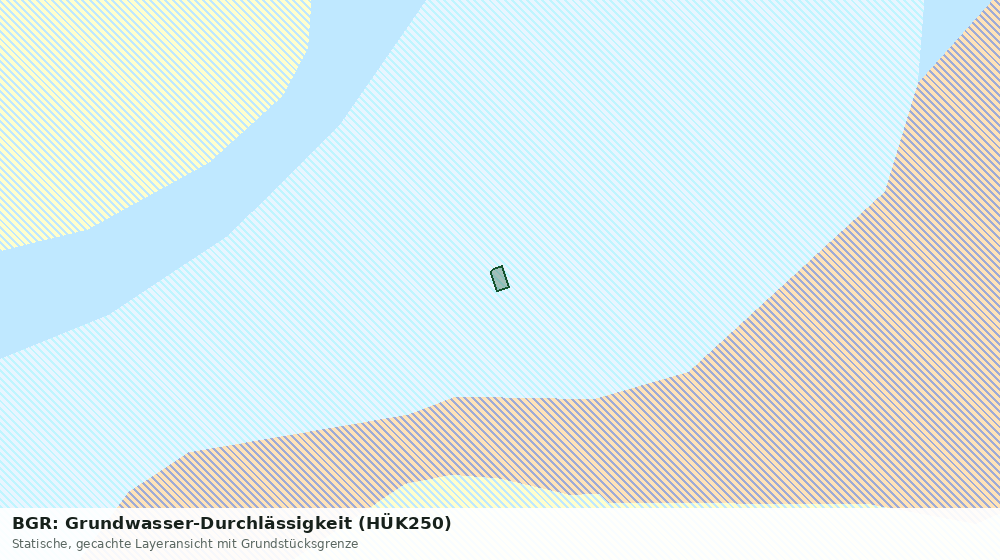Statische Kartenansicht: BGR: Grundwasser-Durchlässigkeit (HÜK250)