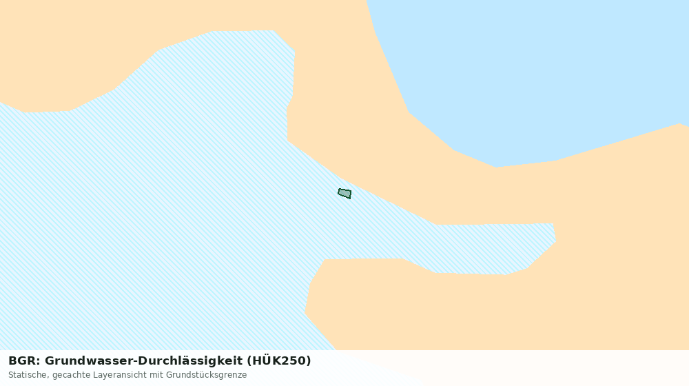 Statische Kartenansicht: BGR: Grundwasser-Durchlässigkeit (HÜK250)