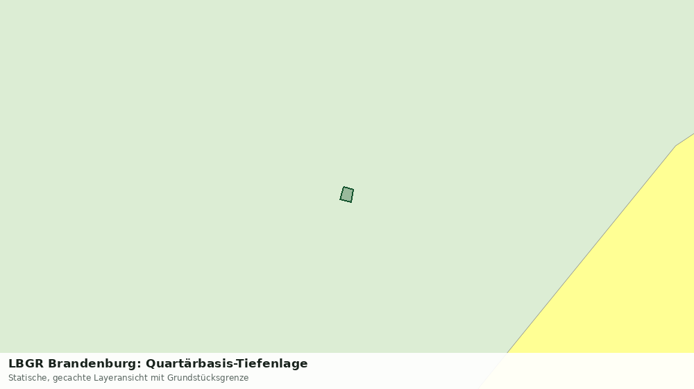 Statische Kartenansicht: LBGR Brandenburg: Quartärbasis-Tiefenlage