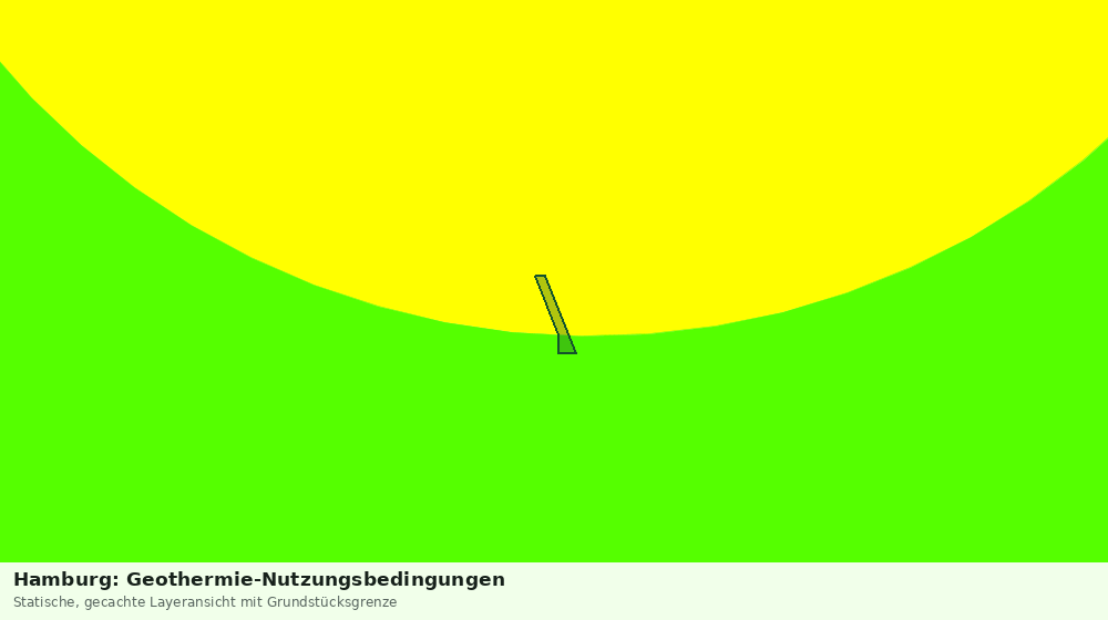 Statische Kartenansicht: Hamburg: Geothermie-Nutzungsbedingungen