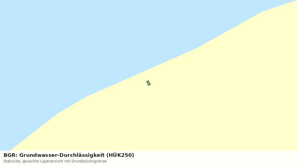 Statische Kartenansicht: BGR: Grundwasser-Durchlässigkeit (HÜK250)