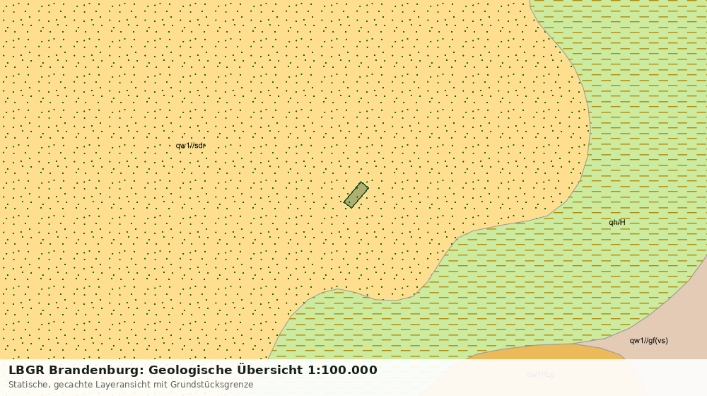 Statische Kartenansicht: LBGR Brandenburg: Geologische Übersicht 1:100.000