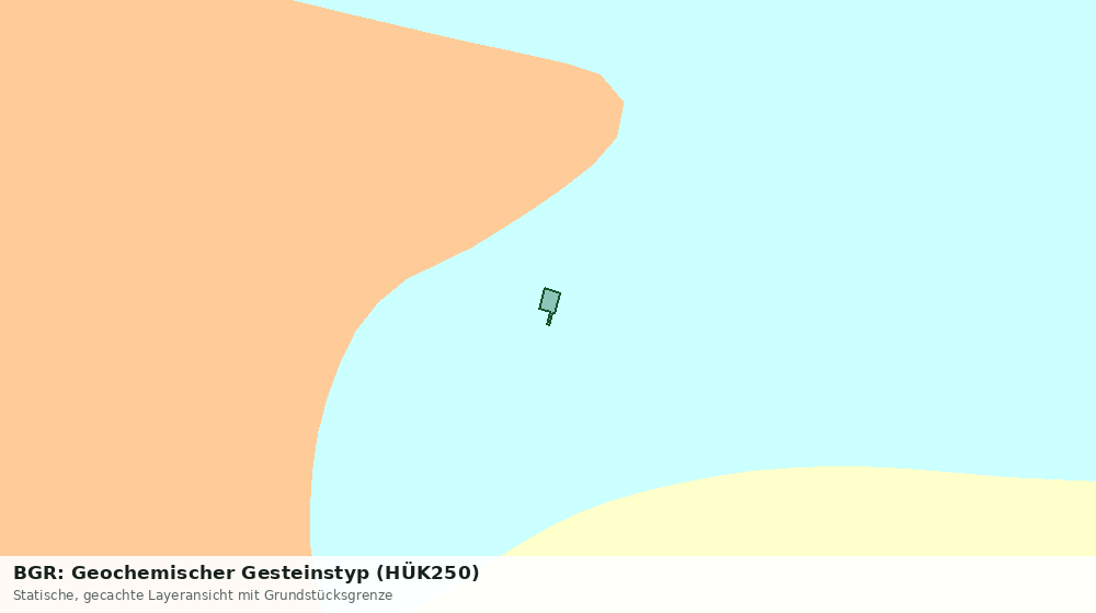 Statische Kartenansicht: BGR: Geochemischer Gesteinstyp (HÜK250)