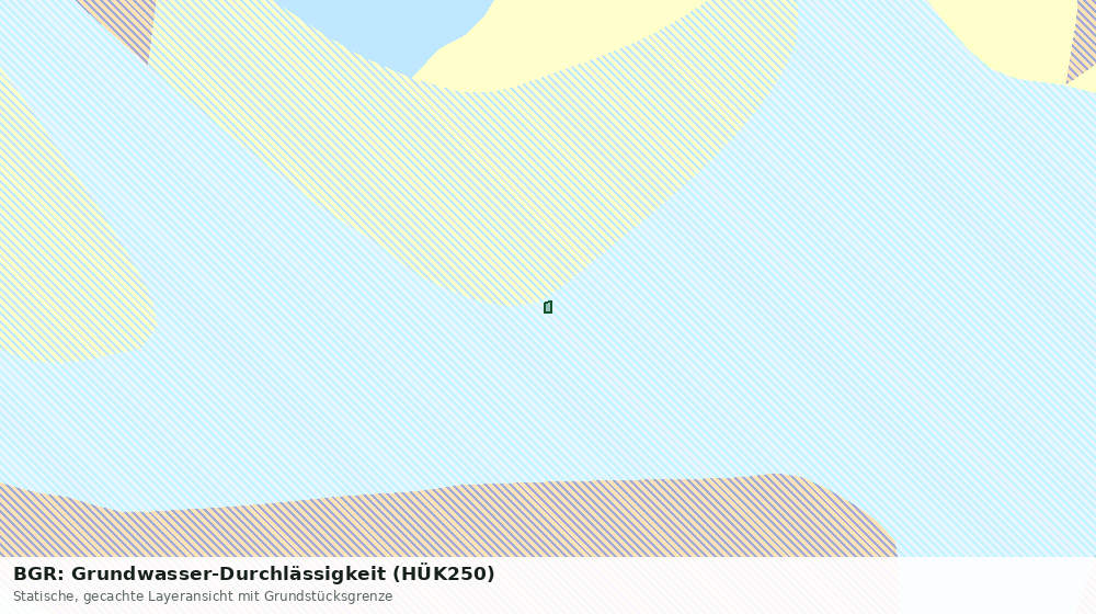 Statische Kartenansicht: BGR: Grundwasser-Durchlässigkeit (HÜK250)