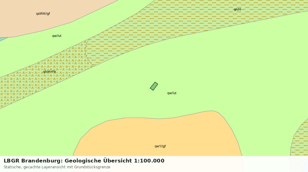 Statische Kartenansicht: LBGR Brandenburg: Geologische Übersicht 1:100.000